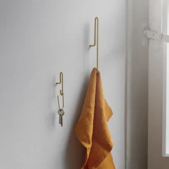 Clothes Hooks & Hangers|Clothes Hooks & Hangers^MOEBE wall hook small 2- pack, matte gold Gold-coloured