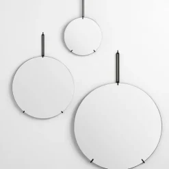 MOEBE wall mirror Ø 70 cm, Black