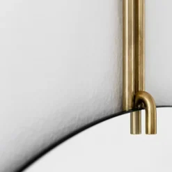 Wall Mirrors|Round Mirrors^MOEBE Wall mirror Ø 50 cm, brass Gold-colouredWhite