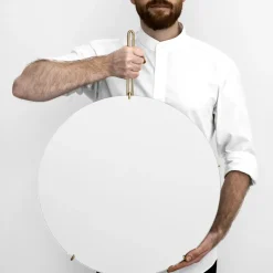 Wall Mirrors|Round Mirrors^MOEBE Wall mirror Ø 50 cm, brass Gold-colouredWhite