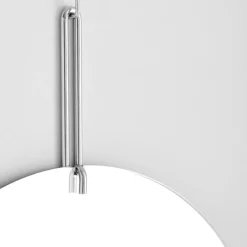 Outlet MOEBE wall mirror Ø 70 cm, Chrome White