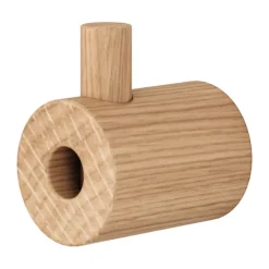 Clothes Hooks & Hangers|Clothes Hooks & Hangers^MOEBE wooden wall hook, Oak Brown