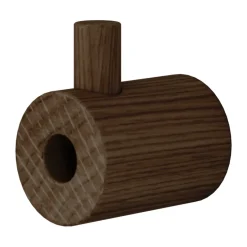 Clothes Hooks & Hangers|Clothes Hooks & Hangers^MOEBE wooden wall hook, Smoked oak Brown