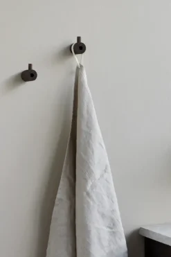 Clothes Hooks & Hangers|Clothes Hooks & Hangers^MOEBE wooden wall hook, Smoked oak Brown