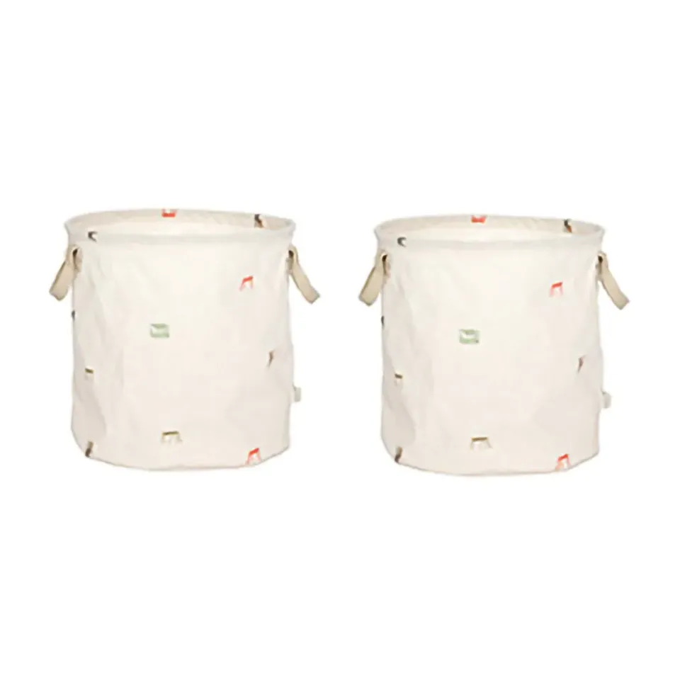 Storage For The Kids Room^OYOY Moira storage basket medium Ø32x32 cm 2 pieces, Multi