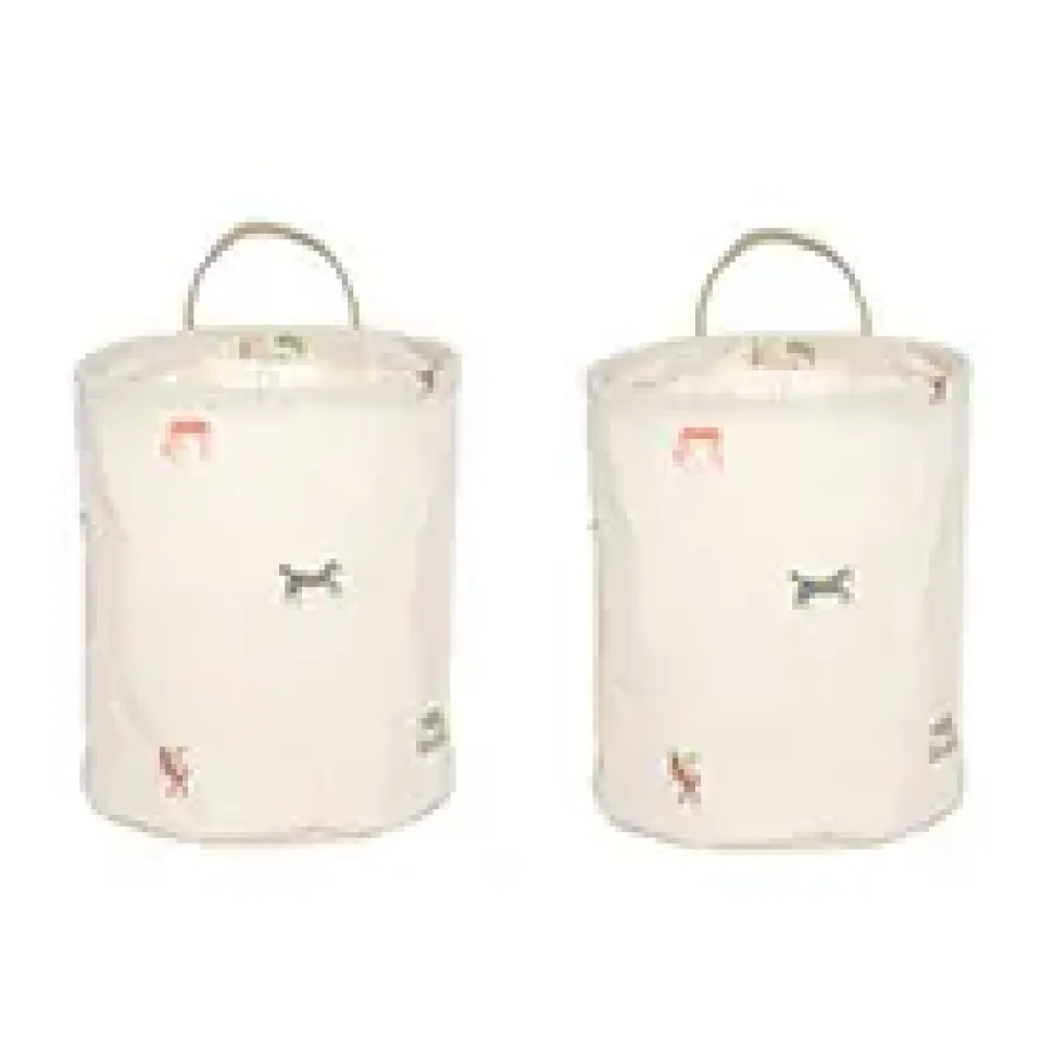 Hot OYOY Moira storage basket small Ø18x22 cm 2 pieces, Multi