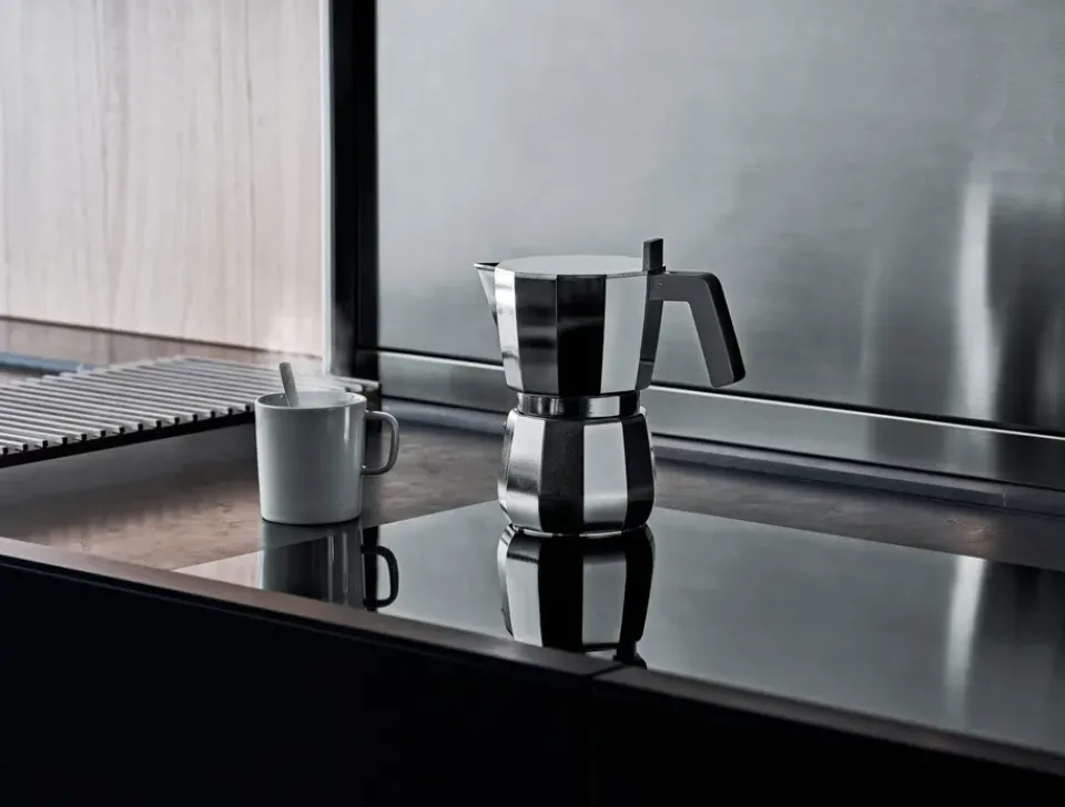 Sale Alessi Moka espresso coffee maker, 3 copper Silver-colouredGrey