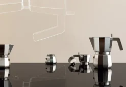 Coffee Machines^Alessi Moka espresso coffee maker induction, 9 cups Silver-colouredGrey