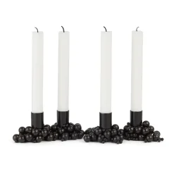 Advent Candle Holders^Gejst Molekyl candlestick 4, Black