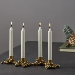 Outlet Gejst Molekyl candlestick 4, Brass Gold-coloured