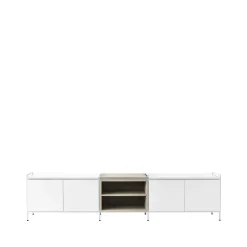 Online Zweed Molto Låg side table, /oak, 3 sections White