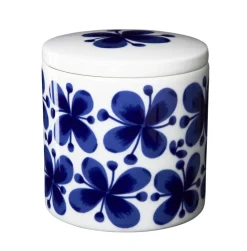 Hot Rörstrand Mon Amie jar, white- Blue