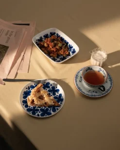 Serving Bowls^Rörstrand Mon Amie rectangular bowl, 15.5x21.2 cm BlueWhite