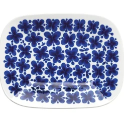 Serving Platters & Dishes^Rörstrand Mon Amie serving saucer, 22x28 cm BlueWhite