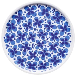 Trays^Rörstrand Mon Amie tray Ø35 cm, white- Blue