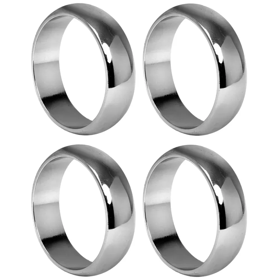 Online Himla Monaco napkin ring Ø4 cm 4-pack, Silver Silver-coloured