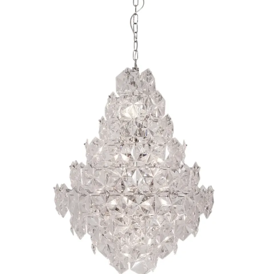 Pendant Lamps^By Rydéns Monarque ceiling lamp, chrome Silver-coloured
