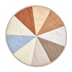 Children's Rugs|Woven Cotton Rugs^OYOY Moni Quilted children's rug Ø100 cm, Multi