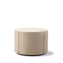 Sitting Poufs^Fredericia Furniture Mono seat pouf, Grand linen -Ø55 cm Beige