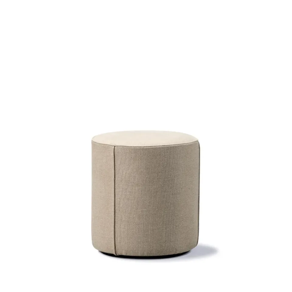 Sitting Poufs^Fredericia Furniture Mono seat pouf, Grand linen , Ø39 cm Beige