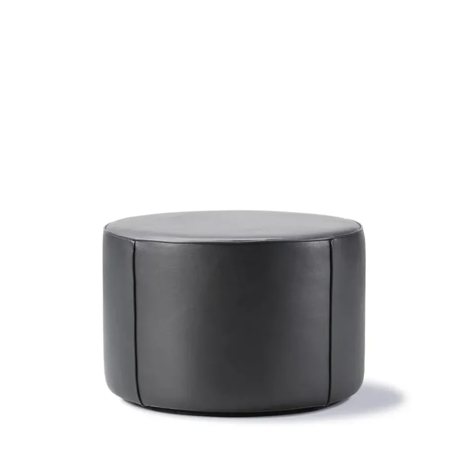 Sitting Poufs^Fredericia Furniture Mono seat pouf, Leather omni 301 -Ø55 cm Black