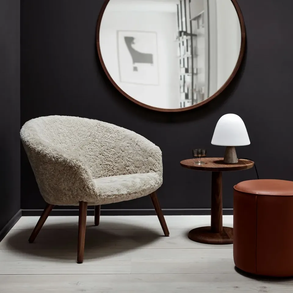 Sitting Poufs^Fredericia Furniture Mono seat pouf, Leather omni 301 -Ø55 cm Black