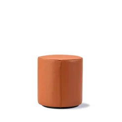 Sitting Poufs^Fredericia Furniture Mono seat pouf, Leather omni 307 cognac-Ø39 cm Brown