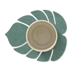 Online LIND DNA Monstera Leaf Hippo coaster, Pastel Green