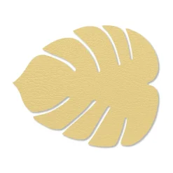 Hot LIND DNA Monstera Leaf Hippo coaster, gold Gold-coloured