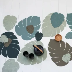 Coasters^LIND DNA Monstera Leaf Nupo coaster, Pastel Green