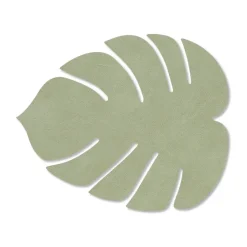 Coasters^LIND DNA Monstera Leaf Nupo coaster, Olive Green