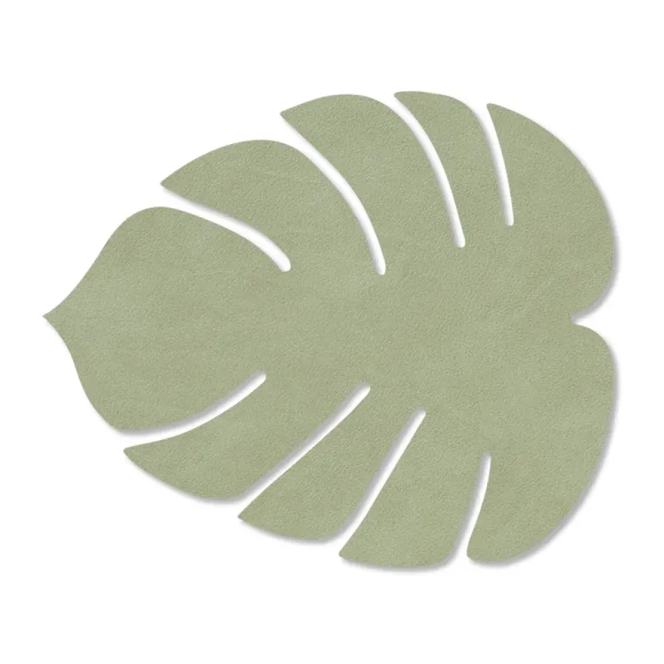 Coasters^LIND DNA Monstera Leaf Nupo coaster, Olive Green