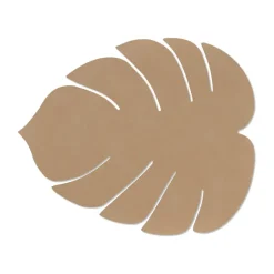 New LIND DNA Monstera Leaf Nupo placemat L, Nougat Brown