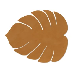 Placemats^LIND DNA Monstera Leaf Nupo placemat L, Burned curry Yellow
