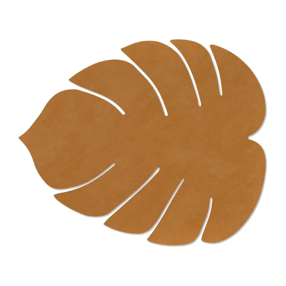 Placemats^LIND DNA Monstera Leaf Nupo placemat L, Burned curry Yellow