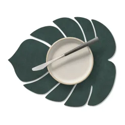 Outlet LIND DNA Monstera Leaf Nupo placemat S, Dark Green