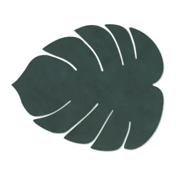 Clearance LIND DNA Monstera Leaf Nupo placemat L, Dark Green