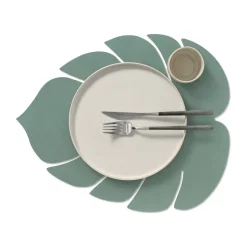 Placemats^LIND DNA Monstera Leaf Nupo placemat L, Pastel Green