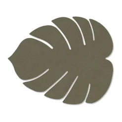 Placemats^LIND DNA Monstera Leaf Nupo placemat S, Army green Brown