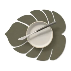 Placemats^LIND DNA Monstera Leaf Nupo placemat S, Army green Brown