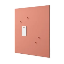 Hot Montana noticeboard 69.6x69.6 cm, Rhubarb Pink