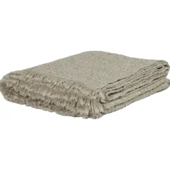 Cotton Blankets & Throws^Tell Me More Monti throw 140x200 cm, Sand Beige