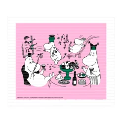 Sale Opto Design Moomin 80 dishcloth 17x20 cm, Pink