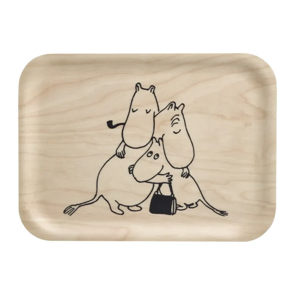 Discount Muurla Moomin 80 tray 20x27 cm, Birch Beige