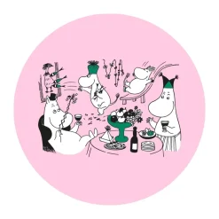 Trivets^Opto Design Moomin 80 trivet Ø21 cm, Pink