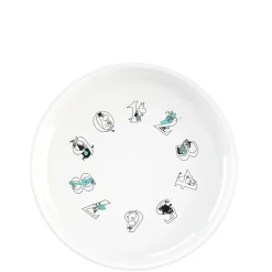 Plastic Plates^RIG-TIG Moomin ABC deep plate Ø15 cm, Turquoise White