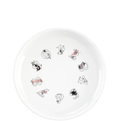 Plastic Plates^RIG-TIG Moomin ABC deep plate Ø15 cm, Salmon White