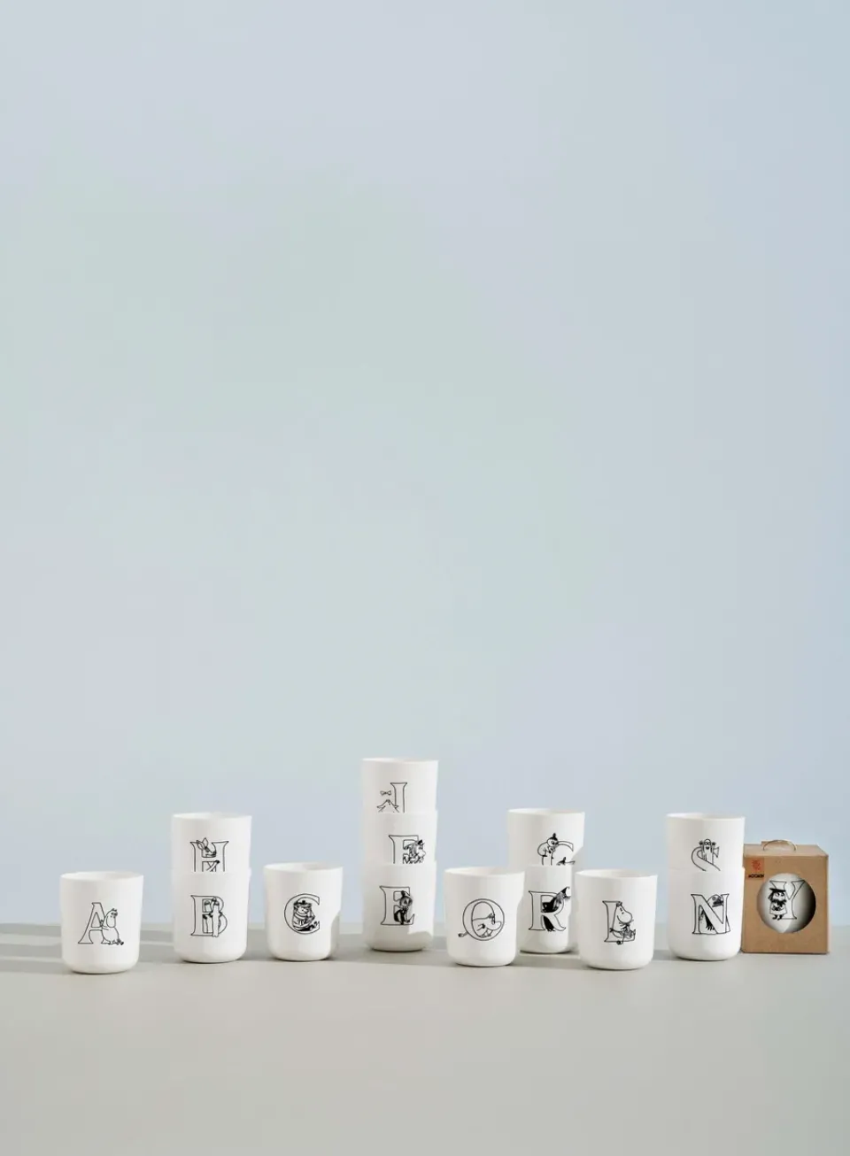 RIG-TIG Moomin ABC mug 20 cl, E White