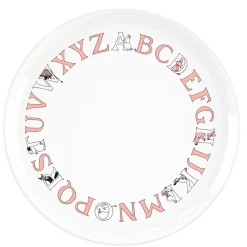 Best RIG-TIG Moomin ABC plate Ø20 cm, Salmon White