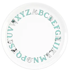 Discount RIG-TIG Moomin ABC plate Ø20 cm, Turquoise White